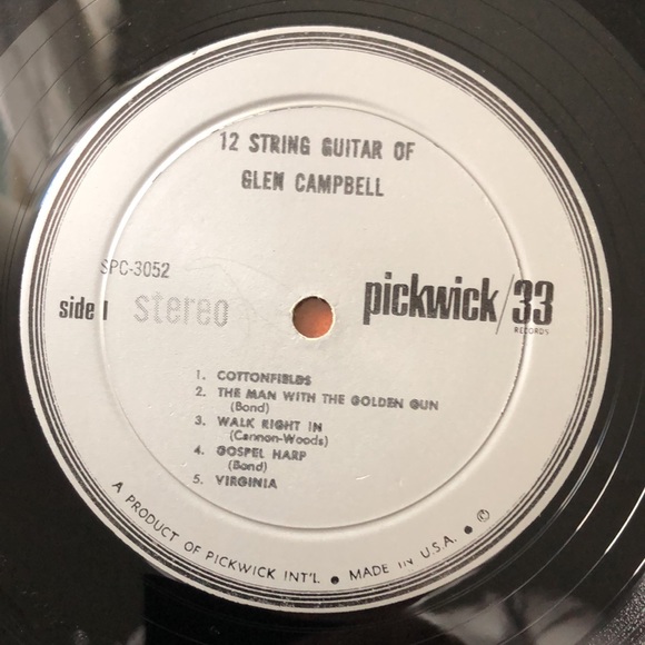 Glen Campbell ...The 12 String Guitar of... Vinyl Lp '66 - Picture 2 of 6